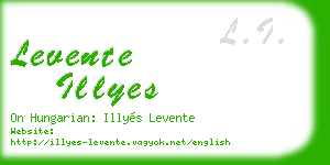 levente illyes business card